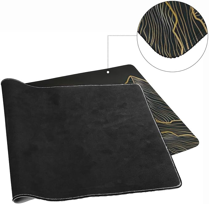 Mountain Line Art Large Mouse Pad, Vintage Aesthetic Gaming Desk Mat, XXL - Image 5