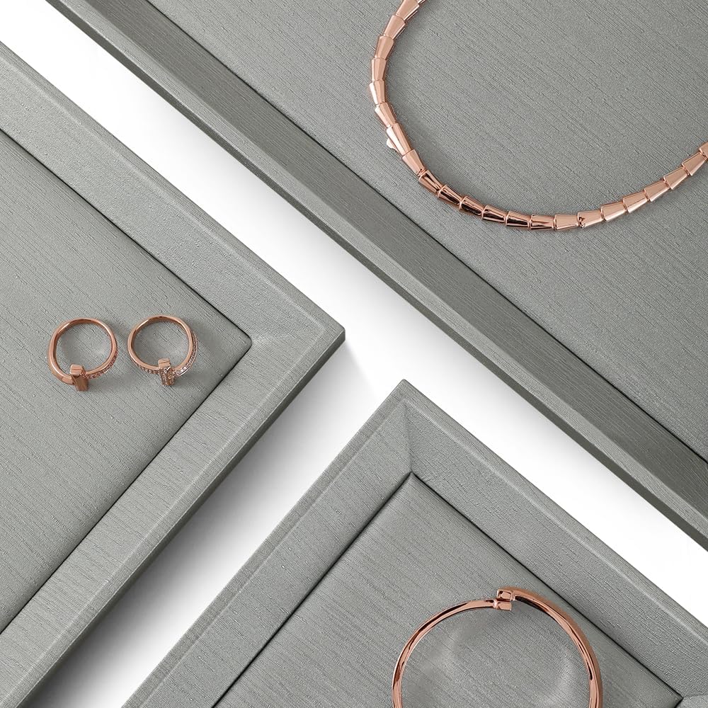 PU Leather Jewelry Display Tray For Necklace,Earring,Ring,Bracelet