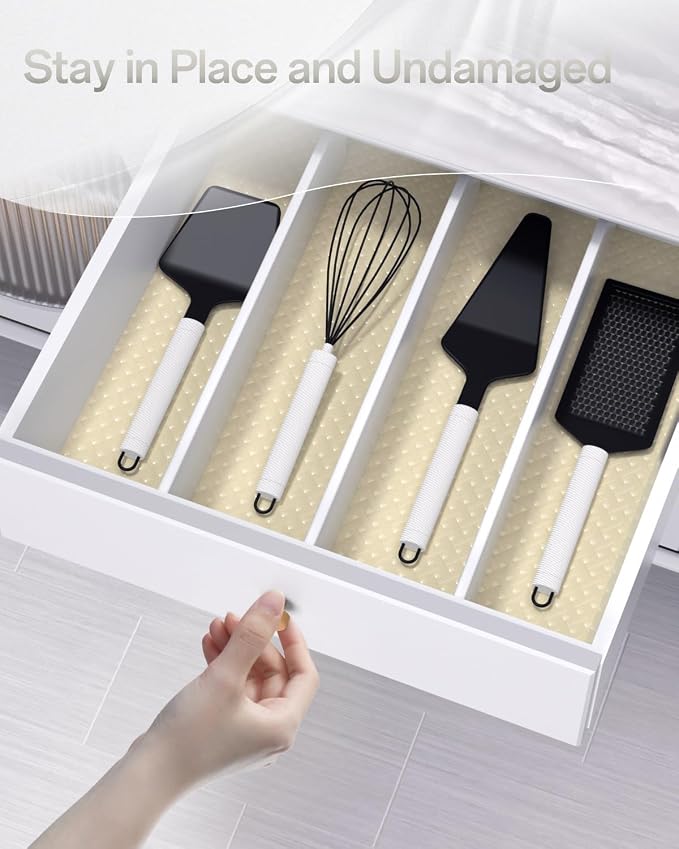 Shelf and Drawer Liner for Kitchen Cabinet, Non-Adhesive 18in x 360in - Image 8