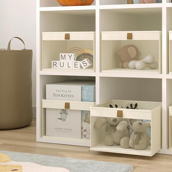 Linen Closet Organizers and Storage, Closet Storage Bins Basket Organizer - Image 5