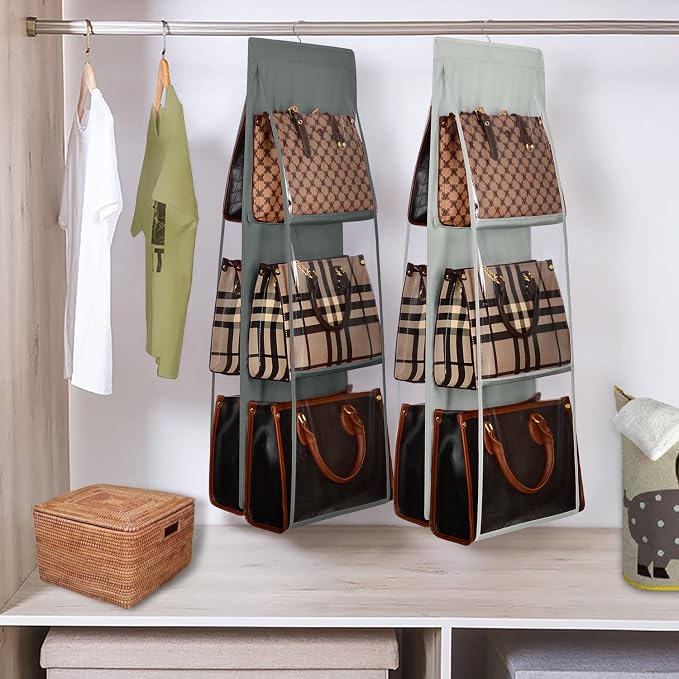 Lirex Medium and Large Handbag Hanging Purse Organizer - Image 6