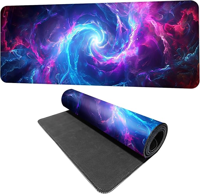 Galaxy Swirl Mouse Pad XXL – Large Extended Desk Mat by THISFIND