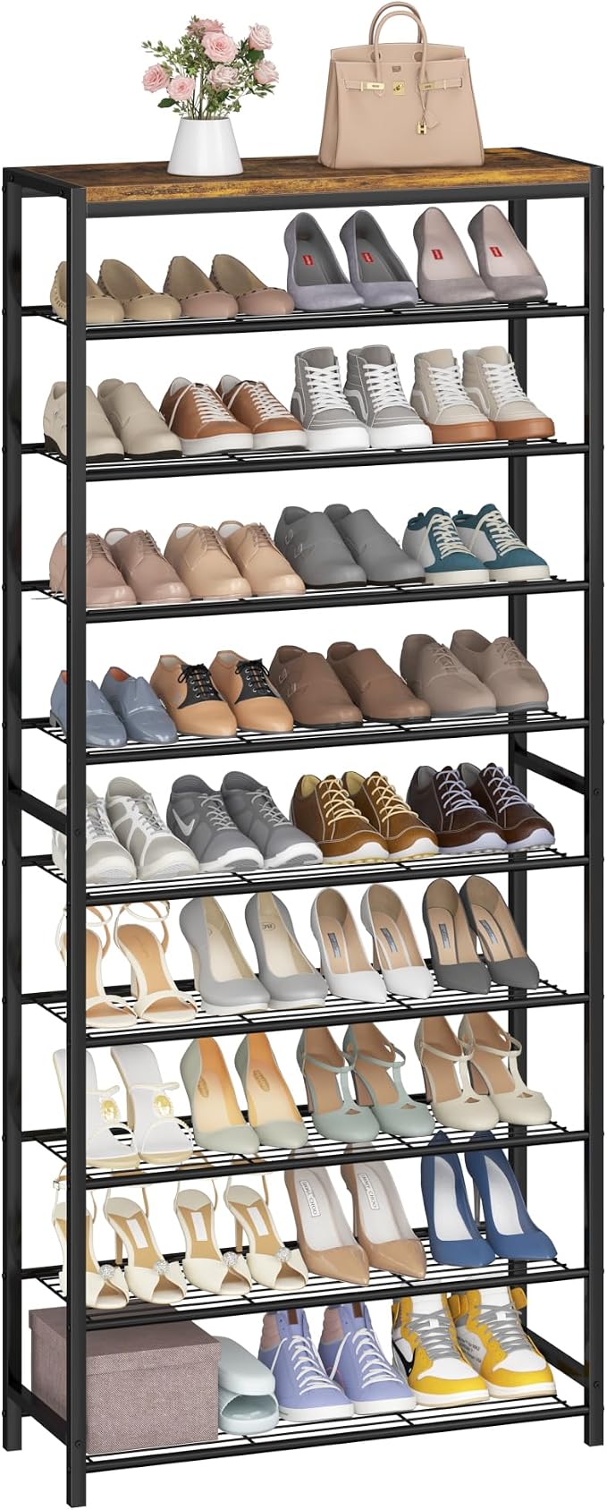 HOMEFORT 10 Tiers Shoe Rack Organizer, Shoe Rack by HOMEFORT