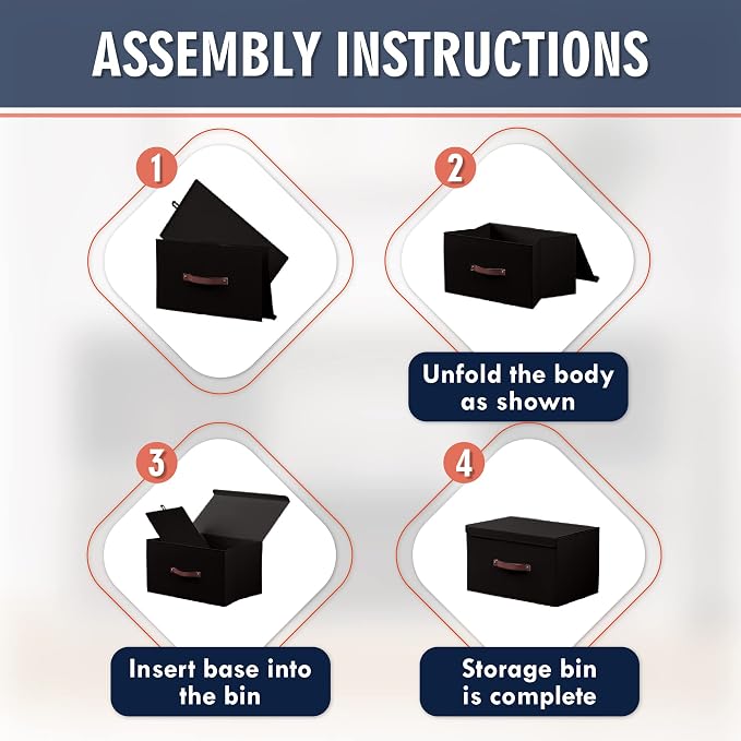 Ornavo Home 3 Pack Collapsible Storage Bins - Image 7