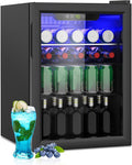 Compact Beverage Refrigerator, 95 Can/2.6 Cubic Feet Fridge by Erivess