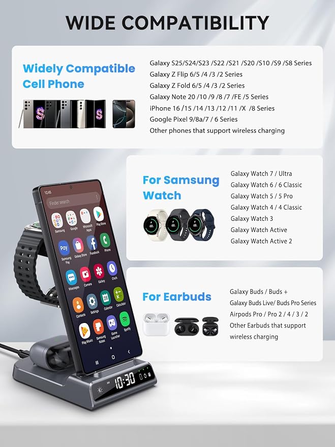 Wireless Charger for Samsung Charging Station - Image 3
