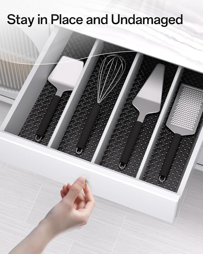 Shelf and Drawer Liner for Kitchen Cabinet, Non-Adhesive 24in x 360in - Image 8