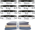 8 Pieces Bed Sheet Organizer Bands, Sheet Organizers and Storage Label Bands by Yermivie