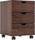 Farini Mobile File Cabinet for Home Office, 3 Drawer Chest Wood, Drawers Unit by Farini