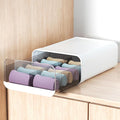 Underwear Organizer Drawer, 12 Cells Plastic Sock Underwear Storage Drawer by Miaocona