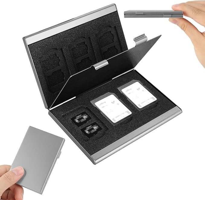 SD Card Holder, SD Card Case, LAVILI CF Memory Card Holder Case Aluminum Alloy - Image 7