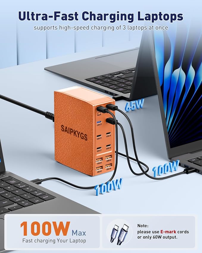 USB Charging Station, 12-Port USB C Charger Block - Image 3