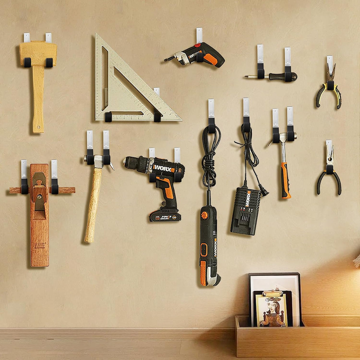 GeeWatom Heavy Duty Steel Garage Hooks,Garage Storage Utility