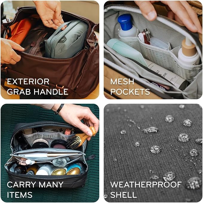 Peak Design Wash Pouch, Weatherproof Travel Toiletry Bag, Upright or Hanging Kit - Image 4