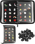 UCEC Enamel Pin Display Book & 50 PCS Rubber Pin Backs, A5 Album Pin Collection by UCEC