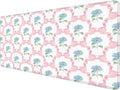 Blue Hydrangea Large Mouse Pad 31.5x15.7inch, Trendy Coquette Pink Bow Flower by Unknown
