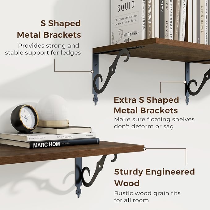 RICHFOCUS 12 Inch Deep Floating Shelves - Image 4