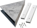 Palisade Vinyl Waterproof Corner Shower Shelf in Silver Lake by PalisadeWallTilesandPlanks