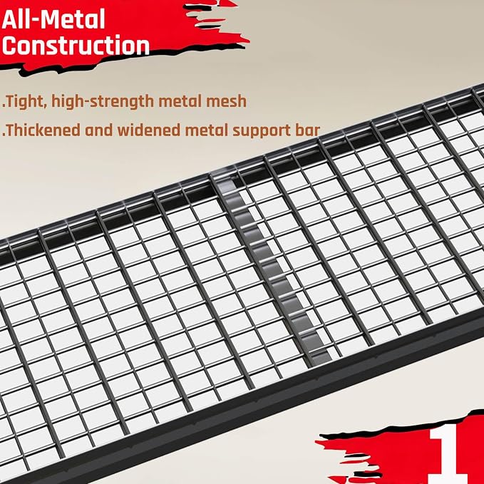62" Wide Heavy Duty Garage Shelving Units, 4-Tier Deep Storage Shelves - Image 7