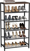 HOMEFORT Shoe Rack 6-Tier, Shoe Storage Shelf, Industrial Shoe Tower, Narrow by HOMEFORT