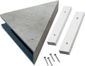 Palisade Vinyl Waterproof Corner Shower Shelf in Frost Nickel by PalisadeWallTilesandPlanks