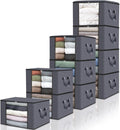 Fab totes Storage Bags, Clothes Blanket Storage Bins Foldable Closet Organizers by Fabtotes