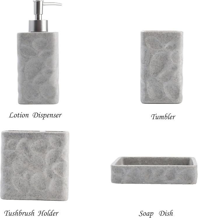 Hymmah Bathroom Accessories Set, Toothbrush Holder, Farmhouse Bathroom Decor - Image 7