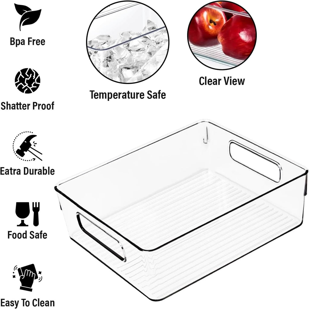 Clear Plastic Storage Bins, Pantry Organizers and Storage, Kitchen