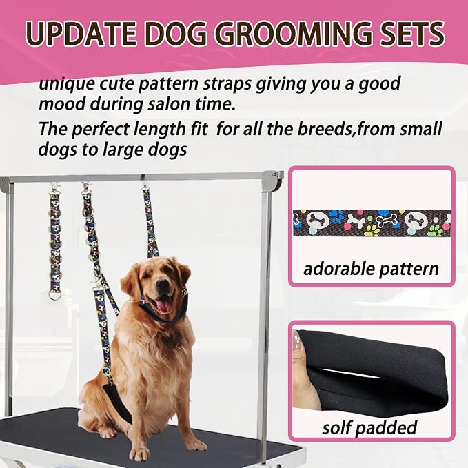 Dog Grooming Belly Straps – Adjustable Grooming Loops - Image 3
