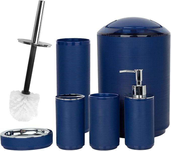 CERBIOR Bathroom Accessories Set 6 Piece Bath Ensemble Includes Soap Dispenser by CERBIOR