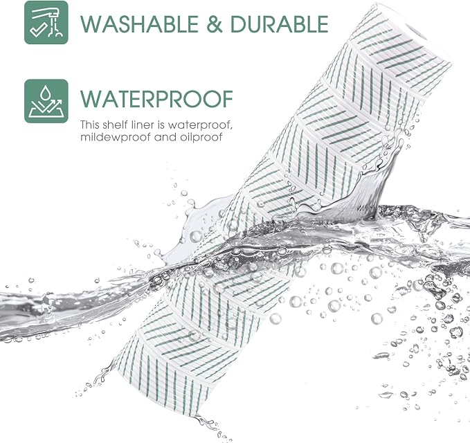 Glotoch Premium Non Slip Shelf Liner, Non-Adhesive Drawer Liner, Waterproof - Image 2