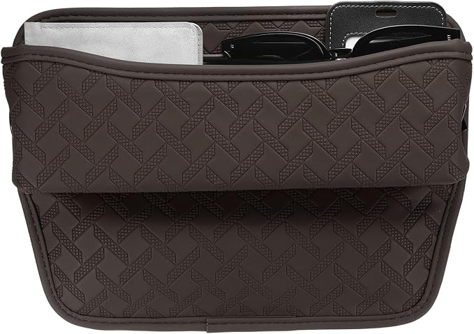 HARFINGTON Car Seat Gap Filler Organizer 11.5 x 8 x 2.1 Inch Leather Universal by HARFINGTON