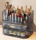Makeup Organizer with Drawers and 360° Rotating Brush Holder, Large Capacity by Unknown