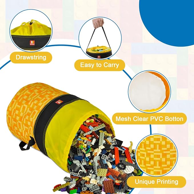 Toy Storage Organizer Basket Bag - Image 4