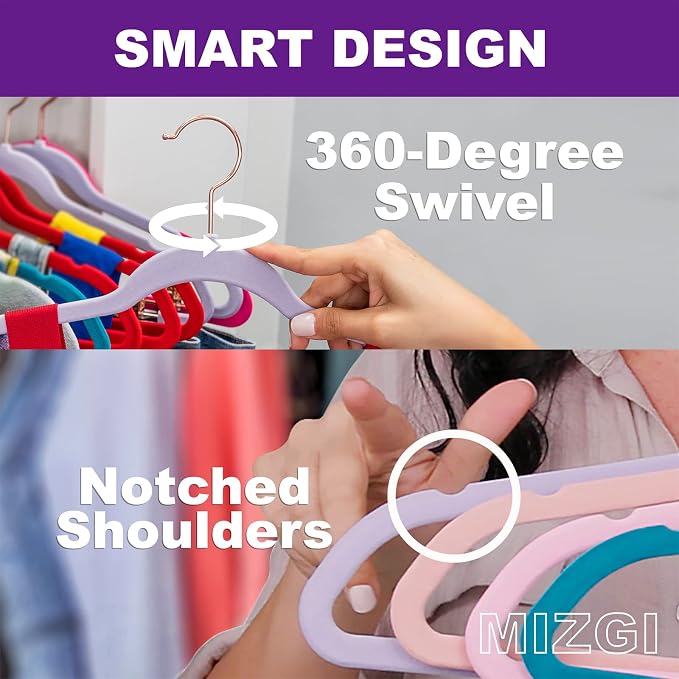 MIZGI Premium Velvet Hangers - Image 4