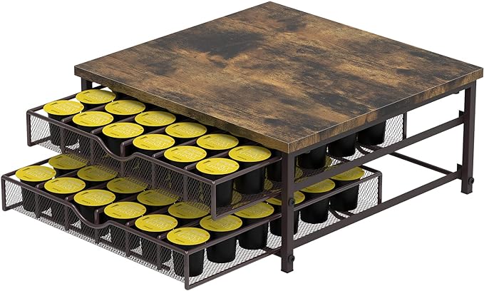 Coffee Pod Holder For Counter, Coffee Pod Drawer for Keurig Pod Storage Drawer by NANANARDOSO