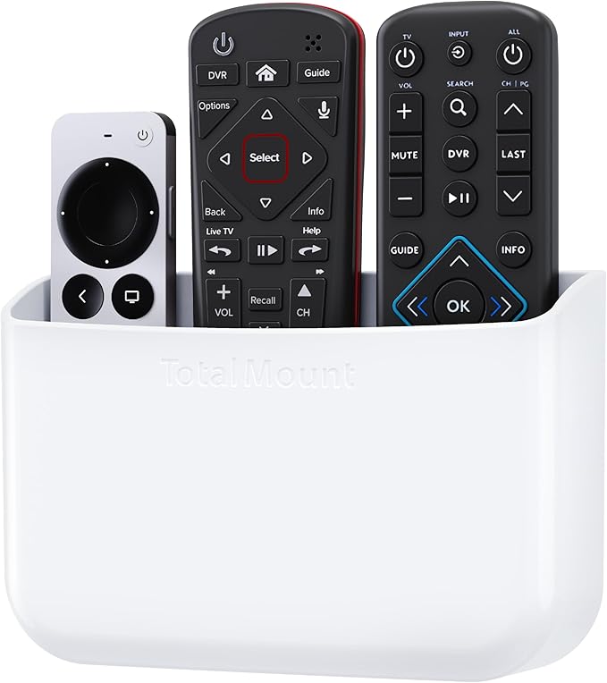 TotalMount Hole-Free Remote Holder – Eliminates Need to Drill Holes in Your Wall by TotalMount