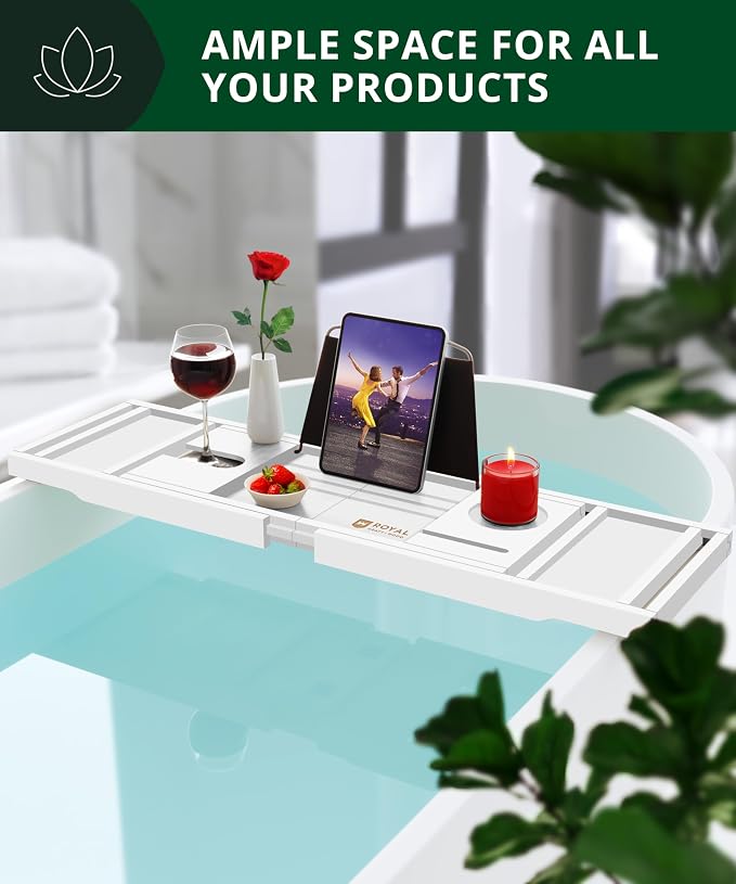 ROYAL CRAFT WOOD Premium Foldable Bathtub Tray - Image 5