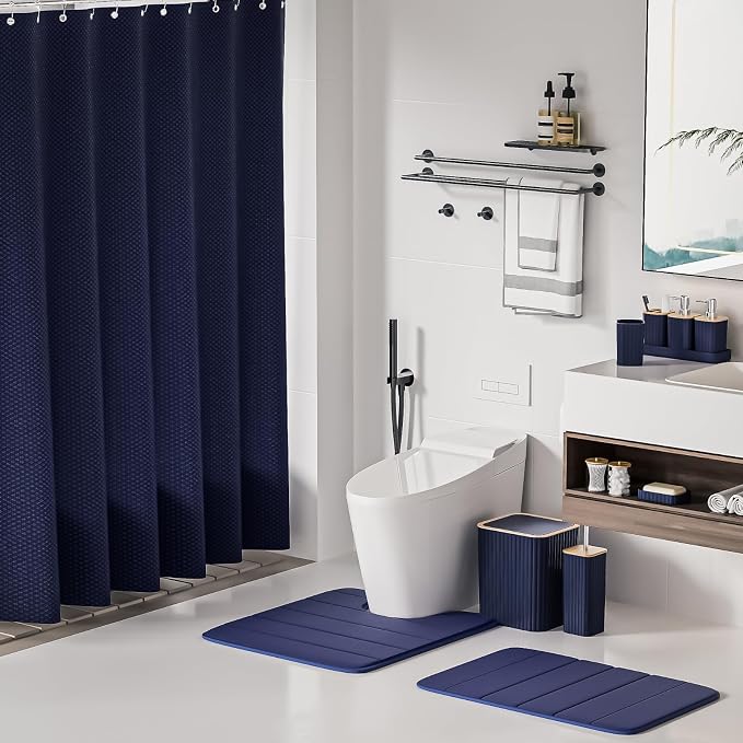 Bathroom Set - 25PC Blue Bathroom Set - Image 2
