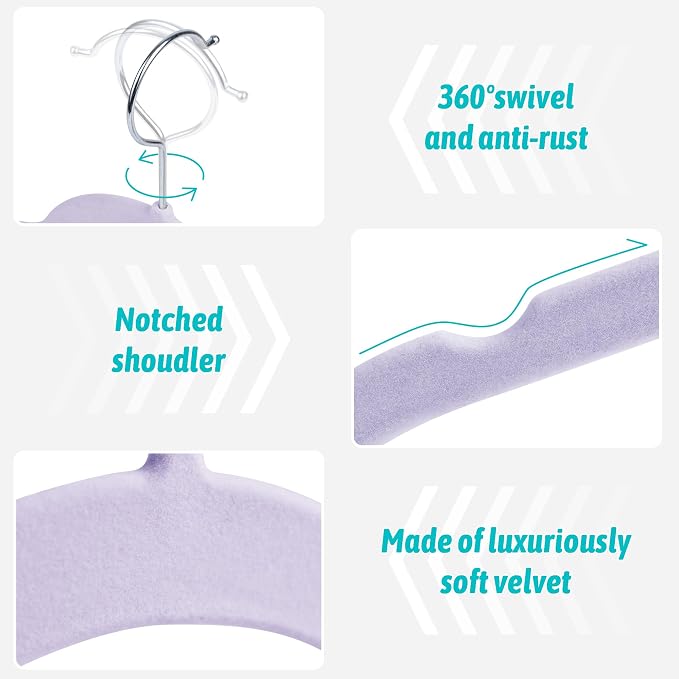 30 Pack Velvet Hangers - Image 2