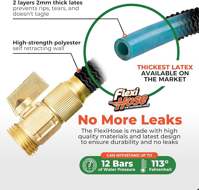 Flexi Hose Lightweight Expandable Garden Hose, 100FT -Retractable Garden Hose - Image 3