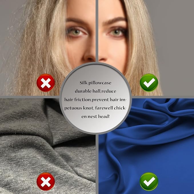 Silk Pillowcase for Hair and Skin, Breathable and Sliky 100% Standard Size - Image 5