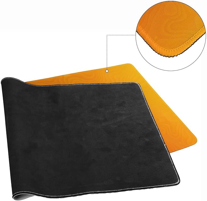 Colorful Topographic Large Mouse Pad, Vintage Aesthetic Gaming Desk Mat - Image 5
