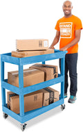 Stand Steady Tubstr 3 Shelf Utility Cart | Made in USA | Heavy Duty Tub Cart by StandSteady
