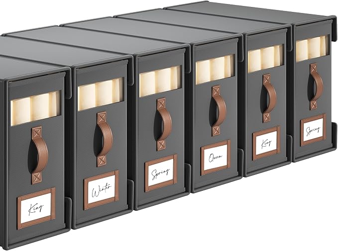 6 Pack Bed Sheet Organizers And Storage by BigPonPon