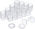 SATINIOR 48 Packs Clear Small Plastic Containers Transparent Storage Box by SATINIOR