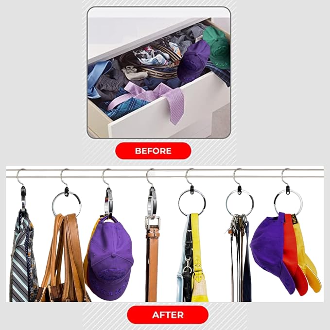 Multipurpose Closet Hangers- Tie and Belt Hanger - Image 8