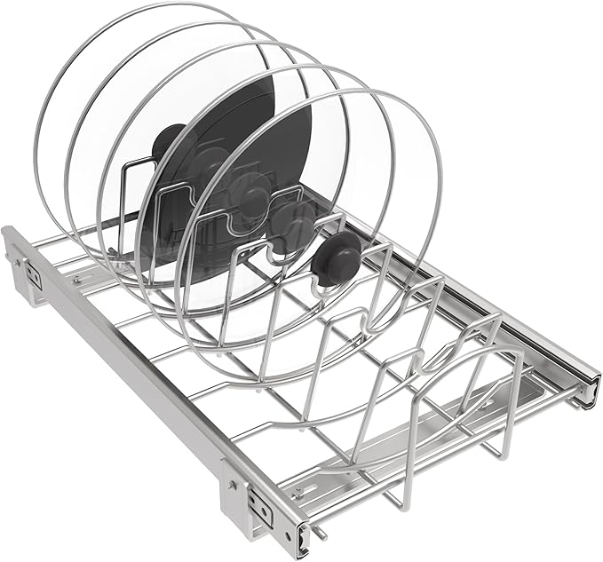 Slide Out Pan and Pot Lid Organizer by STORKING