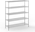 24" Deep x 72" Wide x 86" Height Wire Shelving Kit | 5-Tier | NSF Commercial by Regal+Altair