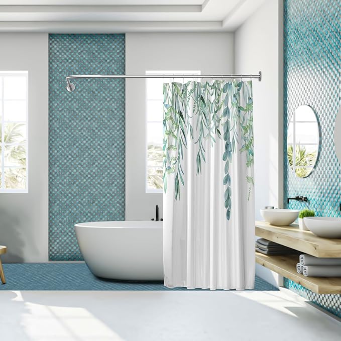 Stretchable 304 Stainless L Shaped Bathroom Bathtub Corner Shower Curtain Rod - Image 6